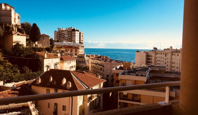 Studio with the sea view, balcony, Monaco, Riviera, Jardin's d'Elisa