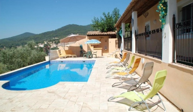 Villa de 3 chambres avec vue sur la ville piscine privee et jardin clos a Callas