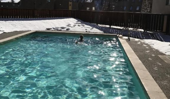 Appartement d'une chambre avec piscine partagee et balcon a Allos