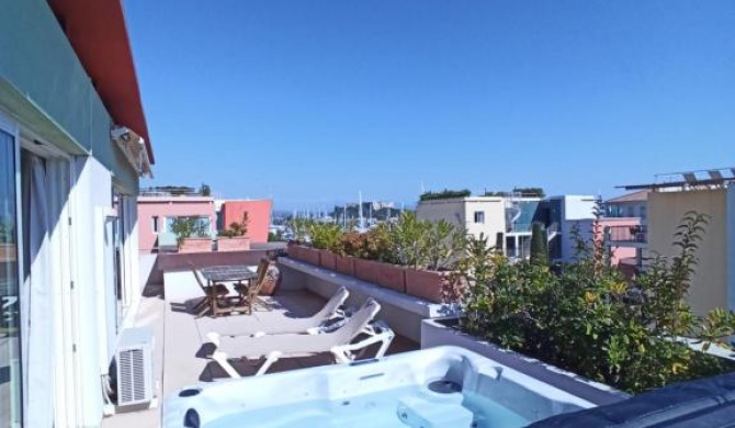 Rooftop- jacuzzi - terrasse - parking