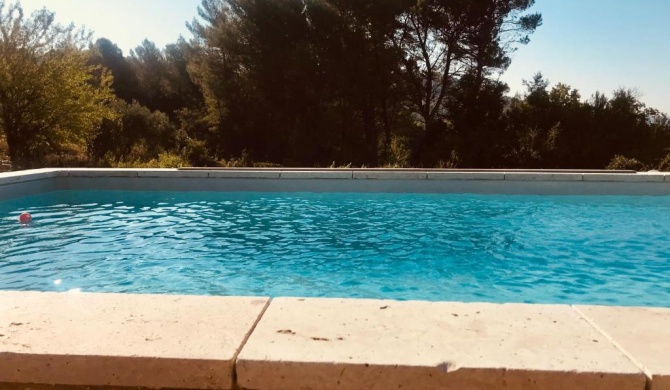 petit chalet insolite "vie en plein air" Bastide Bellugue maison d'hôtes à 3 mn de lourmarin