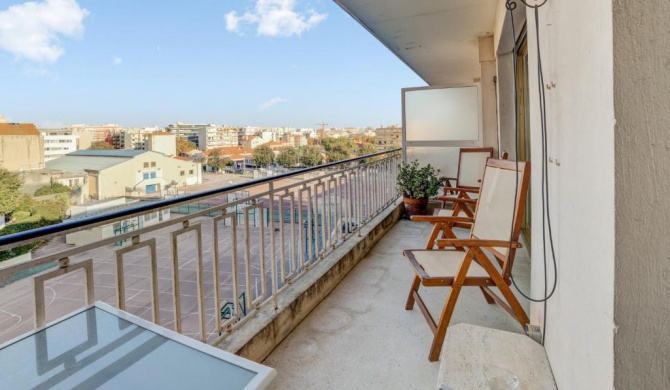 Appartement d'une chambre avec balcon amenage et wifi a Antibes a 1 km de la plage